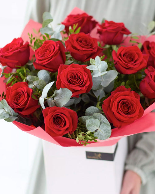 Premium Red Roses Boxed